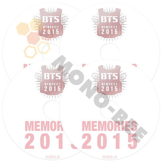 [K-POP DVD] BTS BANGTAN MEMORIES OF 2015 4枚SET 日本語字幕あり 防弾少年団 バンタン 韓国番組収録DVD BANGTAN KPOP DVD - mono-bee