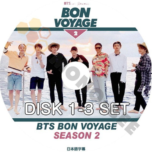 【K-POP DVD] BTS - BON VOYAGE SEASON 2 ( DISK 1-3 ) 3枚SET(日本語字幕有)-BTS 防弾少年団 バンタン [K-POP DVD] - mono-bee