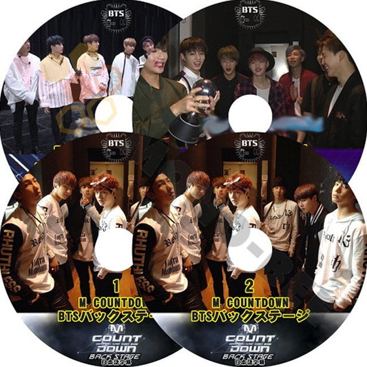 【K-POP DVD] BTS - M COUNTDOWN BTS バックステージ (日本語字幕有)4枚SETー BTS 防弾少年団 バンタン [K-POP DVD] - mono-bee