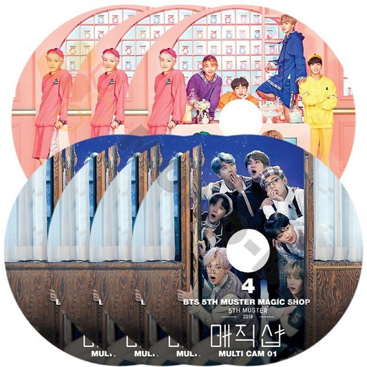 【K-POP DVD] BTS -MUSTER FANMEETING (2018-3枚 日本語字幕有, 2019-4枚 日本語字幕なし) 7枚SET - BTS 防弾少年団 バンタン [K-POP DVD] - mono-bee