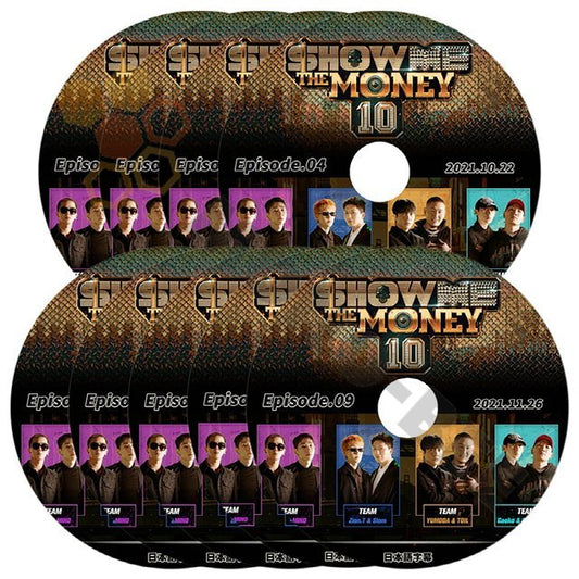 [K-POP DVD] 韓国番組収録 HIP HOP サバイバル- SHOW ME THE MONEYSEASON10 EP.1 - EP.9 9枚セット-日本語字幕あり 韓国番組収録[K-POP DVD] - mono-bee