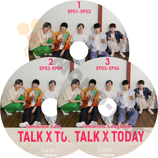 K-POP DVD TXT TALK X TODAY SEASON5 3枚SET EP1-EP6 日本語字幕あり TXT トゥモローバイトゥゲザー 韓国番組 TXT KPOP DVD - mono-bee