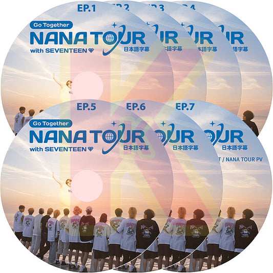 K-POP DVD SEVENTEEN NANA TOUR 7枚SET EP1-EP6+SPECIAL 日本語字幕あり セブンティーン セブチ 韓国番組収録DVD SEVENTEEN KPOP DVD